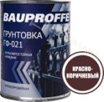 Товар категории Грунтовки по металлу: Грунтовка BAUPROFFE ГФ-021 цвет красно-коричневый 0,9 кг