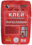 Товар категории Кладочные смеси: Клей ТЕРРАКОТ усиленный жаростойкий охристо-серый 25 кг