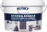 Товар категории Краски эмульсионные: Краска влагостойкая HUSKY для кухонь и ванных комнат 2,5 л