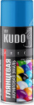 Товар категории Аэрозольные эмали: Эмаль аэрозольная акриловая KUDO глянцевая цвет голубой 520 мл
